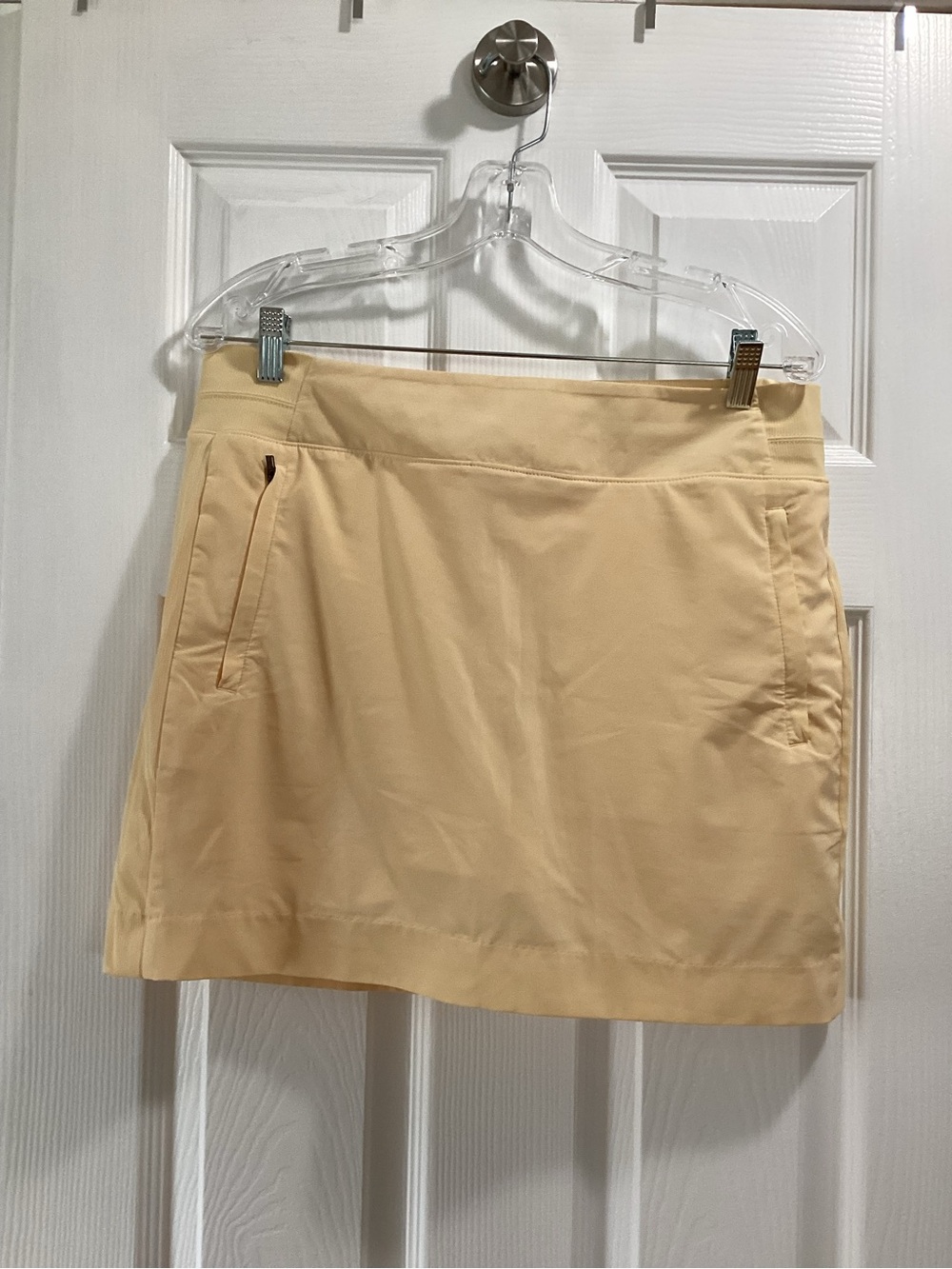 Athleta Pale Yellow Athletic Skirt